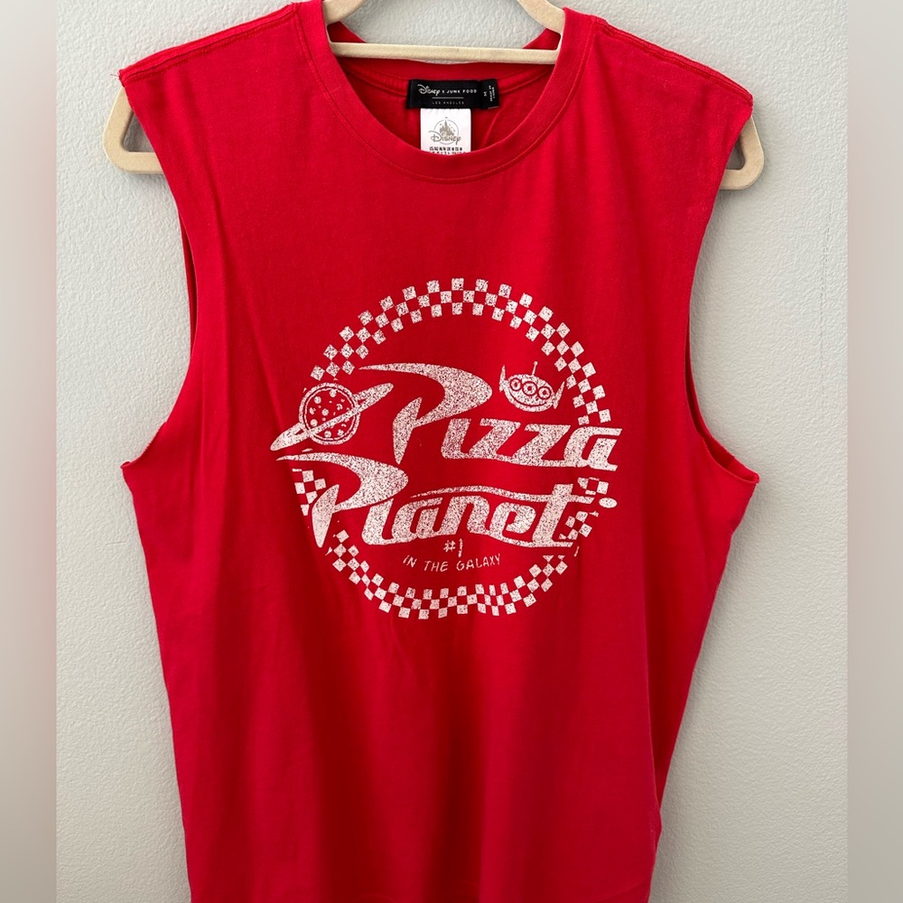 Disney x junkFood Pizza Planet Toy Story tank top